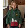 Peanuts Vestaglia bambina di Snoopy invernale in Pile Coral con cerniera Art. 67272