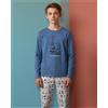 Admas Pigiama bambino invernale di Snoopy in caldo cotone Art. 63031