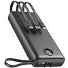 VEEKTOMX Power Bank 20000mAh Powerbank con Cavi Integrati Caricatore Portatile U