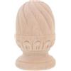 Puntale per recinzione di scale in legno: puntale per balaustra intagliato -