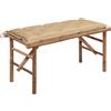 vidaXL Giardino con Cuscino Diversi Colori 120 x 50 x 3 cm/120 x 50 x 7 cm vidaXL