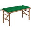 vidaXL Giardino con Cuscino Diversi Colori 120 x 50 x 3 cm/120 x 50 x 7 cm vidaXL