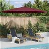 vidaXL Ombrellone da Esterni con Palo in Legno Bambù Terracotta Tenda Parasole vidaXL