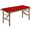 vidaXL Giardino con Cuscino Diversi Colori 120 x 50 x 3 cm/120 x 50 x 7 cm vidaXL