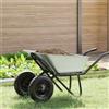 vidaXL Sostituzione Vassoio Carriola Argento Acciaio per Carrello Giardino vidaXL