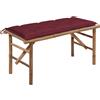 vidaXL Giardino con Cuscino Diversi Colori 120 x 50 x 3 cm/120 x 50 x 7 cm vidaXL
