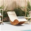 vidaXL Legno di Acacia Sedia a Sdraio Dondolo Esterni Letto Lettino Prendisole vidaXL