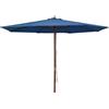 vidaXL Ombrellone da Esterni con Palo in Legno Bambù Terracotta Tenda Parasole vidaXL