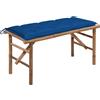 vidaXL Giardino con Cuscino Diversi Colori 120 x 50 x 3 cm/120 x 50 x 7 cm vidaXL