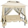 vidaXL Dondolo da Gazebo Letto Giardino Parasole 2 Persone Amaca Vari Colori vidaXL