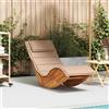vidaXL Legno di Acacia Sedia a Sdraio Dondolo Esterni Letto Lettino Prendisole vidaXL