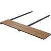 vidaXL Pavimento da Deck 4 pcs Teak riciclato WPC vidaXL