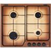 De Longhi Piano Cottura a Gas 4 Fuochi 60 cm colore Marrone De Longhi FFT 46 ASV