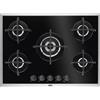 Aeg Piano Cottura 5 Fuochi a Gas Larghezza 70 cm Vetroceramica Nero HG795450XB Aeg