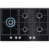 Aeg Piano Cottura 5 Fuochi a Gas 75 cm Vetro Nero HKB75820NB AEG