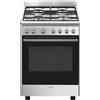 Smeg Cucina a Gas 4 Fuochi Forno Elettrico Ventilato 60x60 CX60GMX Concert SMEG