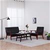 vidaXL Set di Divani 3 pz Nero in Similpelle Arredi Salotto Sofa con Poltrone vidaXL
