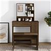 vidaXL Toeletta con Specchio Tavolo da Trucco 86,5x35x136 cm Colori Diversi vidaXL