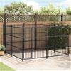 vidaXL Canile da Esterno 300x300x185 cm in Acciaio Gabbia Recinzione per Cani vidaXL