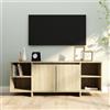 vidaXL Mobile Porta TV Comodino in Truciolato 130x35x50 cm Colori Diversi vidaXL