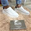 N/A Sneakers uomo 4us pelle white 4US0051