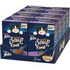 Felix Purina Soup Original Cibo Umido per Gatti con Manzo Pollo e Tonno 8 Confezioni