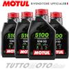 Motul 4 litri olio motore MOTUL 5100 10W50 - KTM Husqvarna - Trial Fuoristrada Enduro
