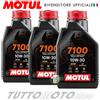 Motul 3 litri Olio Motore MOTUL 7100 10W30 4T MA2 100% Sintetico- Moto Scooter 4 Tempi