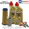 Castrol - UFI - NGK Tagliando MOTO GUZZI NTX 350 1986-1990 / Olio Castrol 10W40 + Filtri