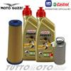 Castrol - UFI Tagliando MOTO GUZZI V35 Florida 350 1986-1990 / Olio Castrol 10W40 + Filtri