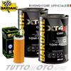 BARDAHL + HIFLO 2 Litri olio BARDAHL XT4-S C60 10W50 4T + Filtro olio originale HIFLO HF652