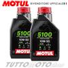 Motul 2 litri olio motore MOTUL 5100 10W50 - KTM Husqvarna - Trial Fuoristrada Enduro