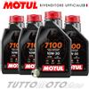 Motul 4 litri Olio Motore MOTUL 7100 10W30 4T MA2 100% Sintetico- Moto Scooter 4 Tempi
