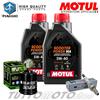 Motul - HIFLO Tagliando PIAGGIO Beverly 125 ie RST 2010-2015 Olio Motul Scooter Filtro Candela