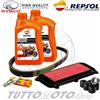 Repsol - Bando - Mitsuboshi - NGK Tagliando KYMCO XCiting 250 2005-2008 / Olio Repsol Filtro Candela Rulli Cinghia