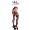 Cottelli Collection Legwear Sexy Suspender Black Collant Giarrettiera Disegnata