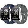 SenMore 2 Pezzis Silicone Cinturino Compatibile con Amazfit Bip 6/Bip 5/Amazfit