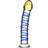Gildo No. 1 Dildo di Vetro - Giocattoli Erotici - Replica del Pene- Plug Anale con Lunghezza 17.50 cm, Ø 2.80-3.50 cm