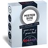 MISTER SIZE Preservativi in confezione da 3 pezzi (60-64 - 69 mm) / preservativo sentito e sottilissimo/condome extra sottili ed extra sottili / 100% lattice di gomma naturale/sensazione naturale