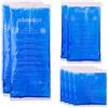 Relaxdays Ghiaccio Gel Termico, 8 Sacchetti, Primo Soccorso, 3 misure, Cuscinetti Terapia Caldo/Freddo, Sport, Blu