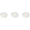 Philips Lighting 591003116 Sceptrum Faretto a LED da Incasso, Tondo, Bianco, 3 Pezzi