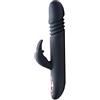 inmi Royal Rabbits Bunny Thrust 10X Thrusting Rabbit Vibrator - Black