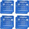 Relaxdays Ghiaccio Gel Termico, Set 8 Sacchetti Multiuso, 11 x 11 cm, Terapia Caldo Freddo, Cuscinetti Refrigeranti, Blu