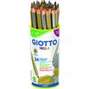 Giotto 518000 - Mega Maxi Pastelloni Oro e Argento Barattolo da 24 Pezzi