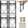 Set 2 Gambe per Panche Pieghevoli in Metallo 43X23 Cm, Struttura in Ferro Con Ki