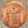 CREATIVEERA Decorazione da parete in legno intagliato a mano 12" crest aquila polacca Szy...
