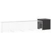 vidaXL Gabbia per Polli Antracite 500x91x100 cm Acciaio Zincato