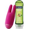 Control Gel 2in1 Massage & Pleasure EXOTIC ESCAPE - 100% Made in Italy + Control Stimolatore per clitoride con doppia punta vibrante DOUBLE VIBES