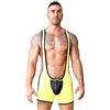 Timoteo Cell Block 13 - G-Force Singlet - Corpo con approccio gamba - con rigida di protezione Cup, Giallo (gelb), M