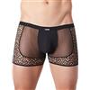 ルック ミィ Look Me lm809 - 67blks Boxer Nero Sexy per uomo fine rete/rete